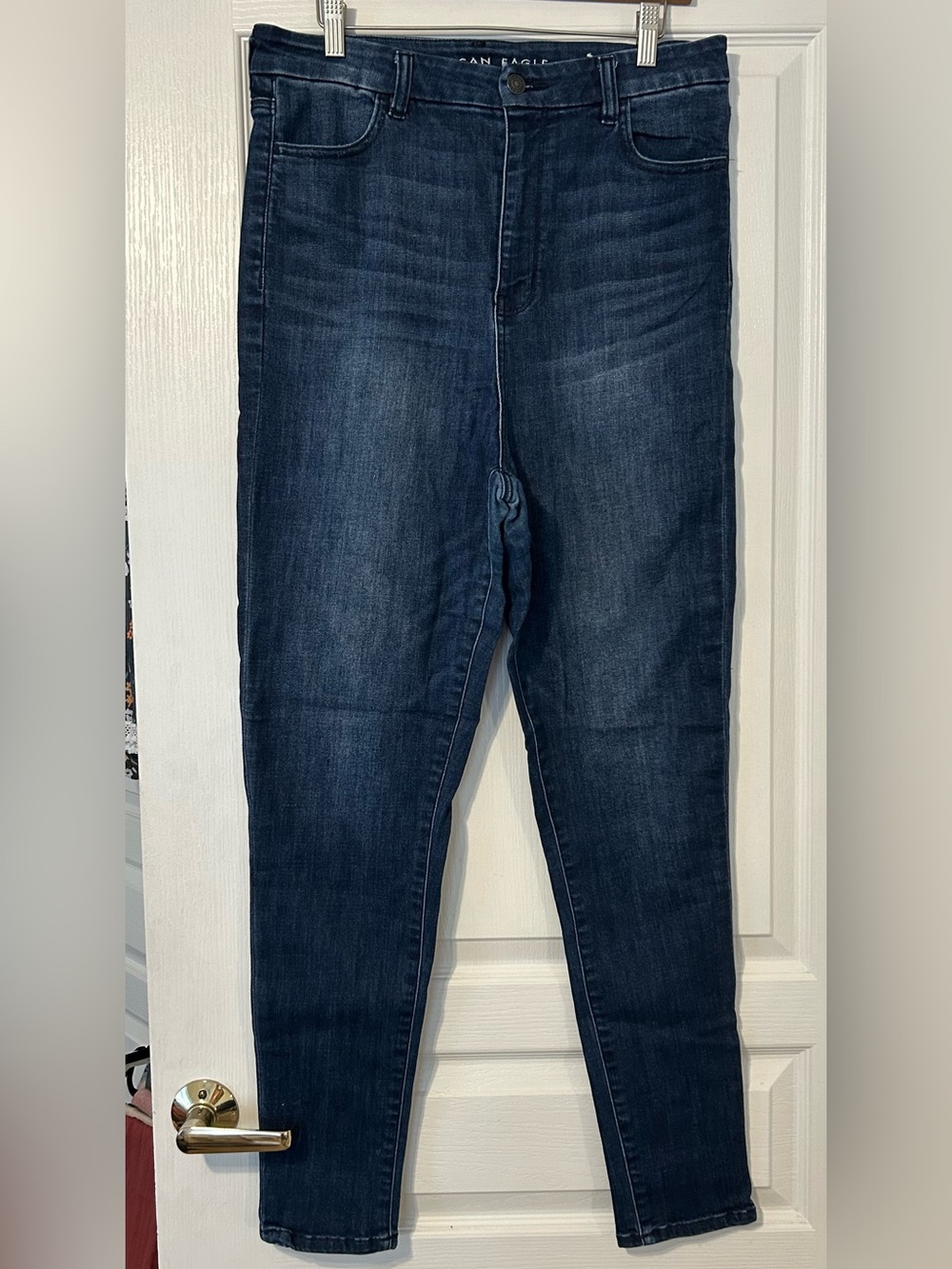 American Eagle Outfitters Curvy Highest Rise Dark Blue Jegging